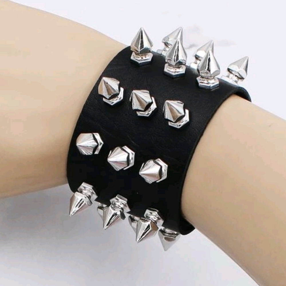 Spiked Leather Bracelet